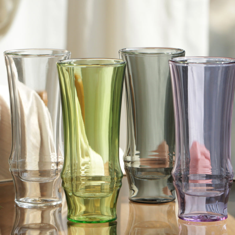 ShoCandy x Heqi “Bamboo Leaf” Double-Wall Glass Cup