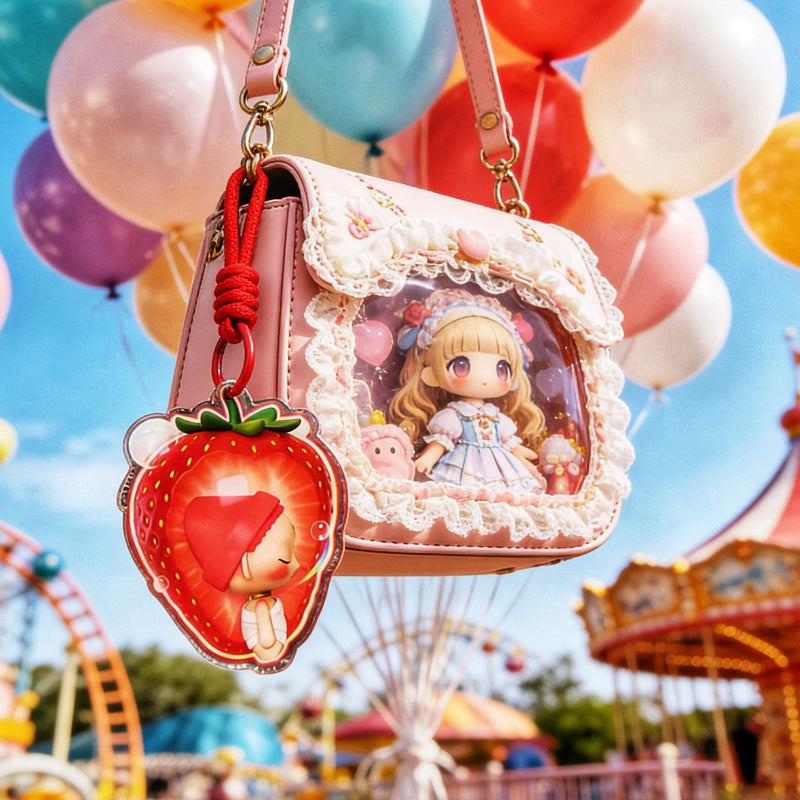 ShoBaby Strawberry Hanging Charm — Fruit Series