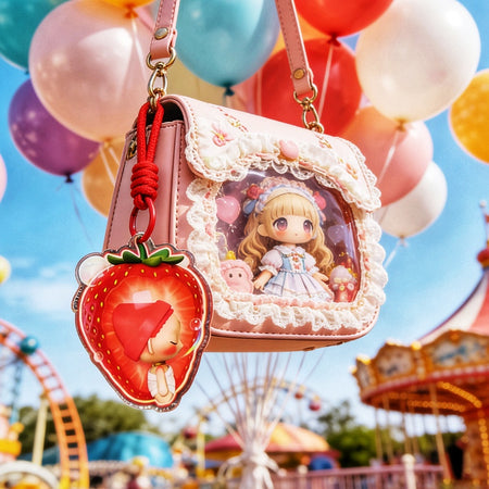 ShoBaby Strawberry Hanging Charm — Fruit Series