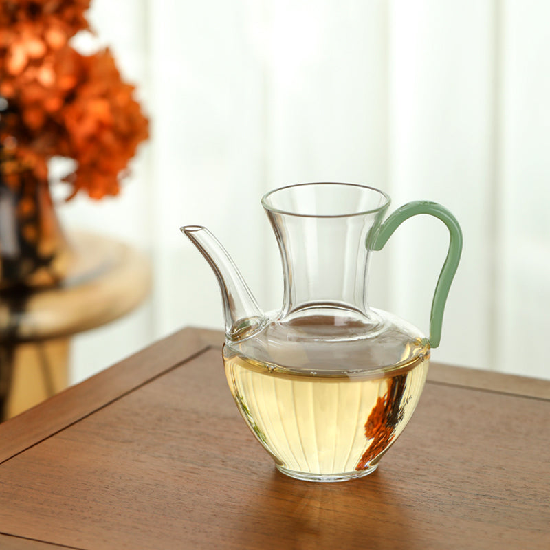 ShoCandy x Heqi “Quiet East” Hand-Blown Glass Tea Pot — Song Dynasty Inspired Vessel