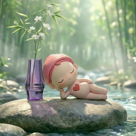 ShoCandy x Heqi “Bamboo Leaf” Double-Wall Glass Cup